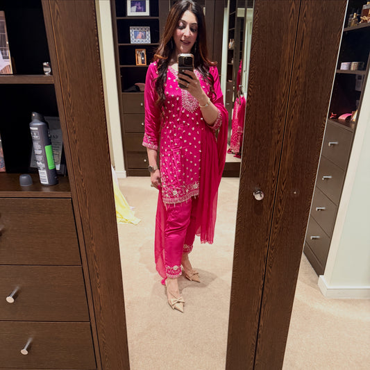 Fuschia Pink Suit
