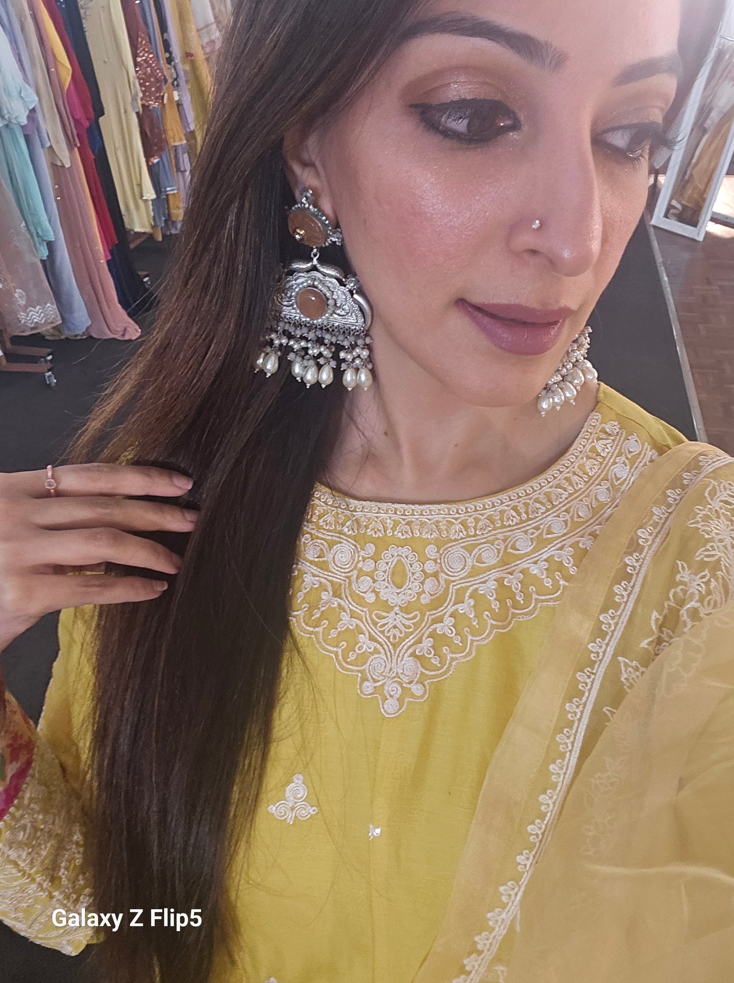 Lemon Yellow Embroidered Lawn Set