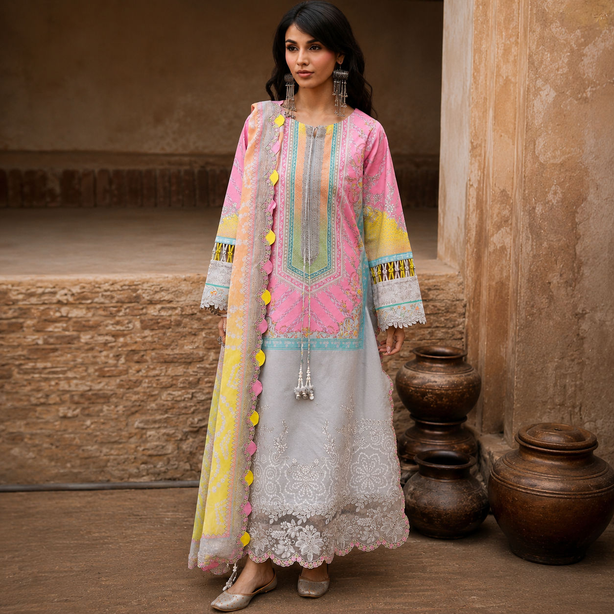 Candy Bloom Embroidered Lawn