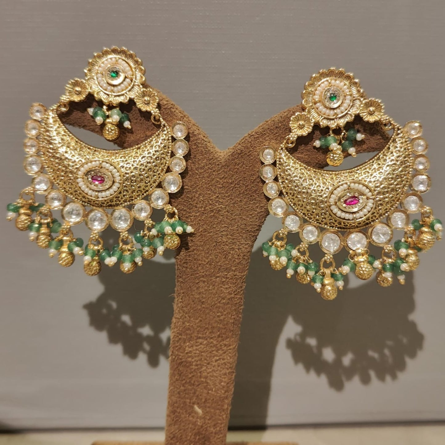 Chandbali Polki Earrings