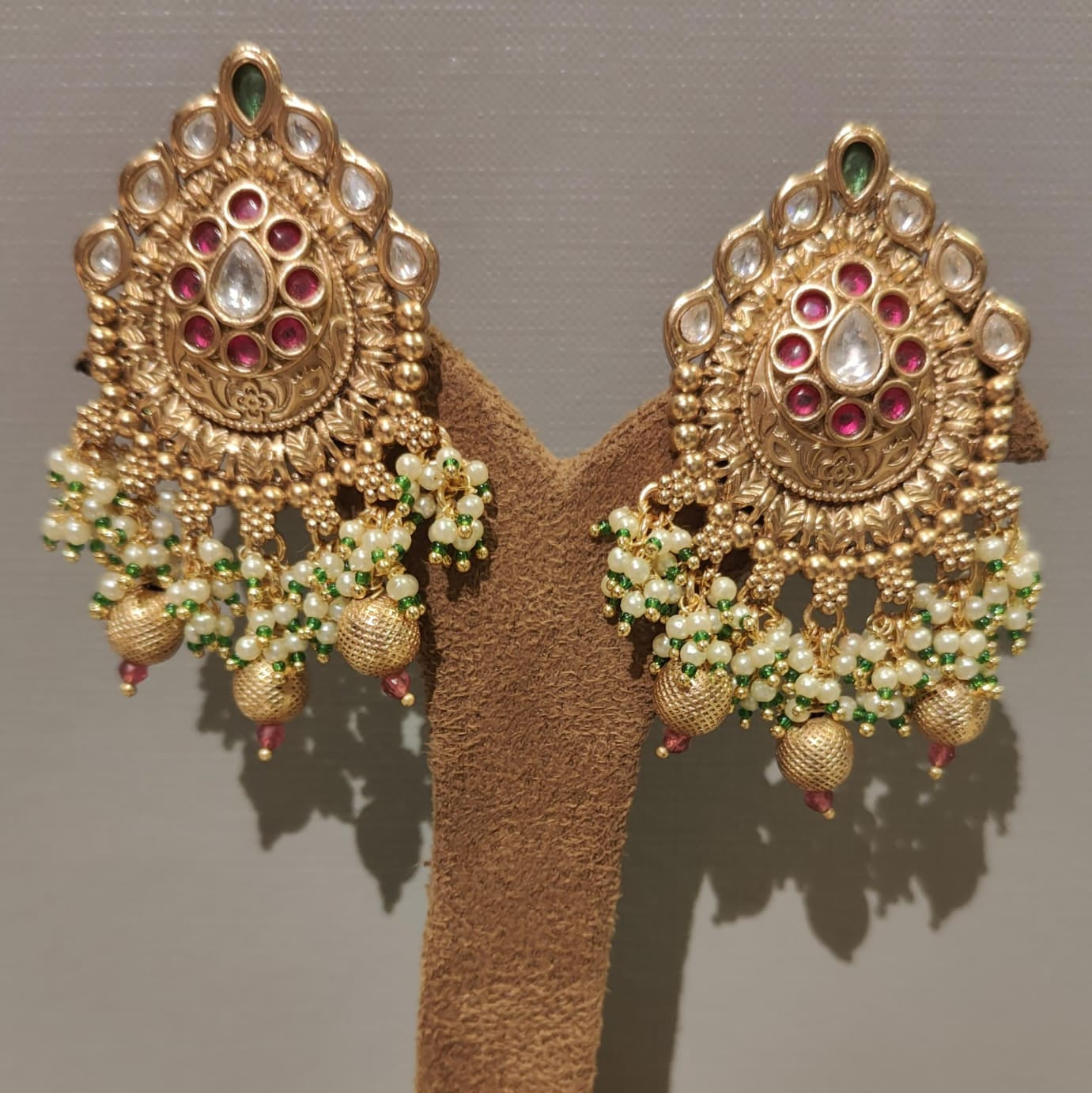 Gold Plated Teardrop Earrings