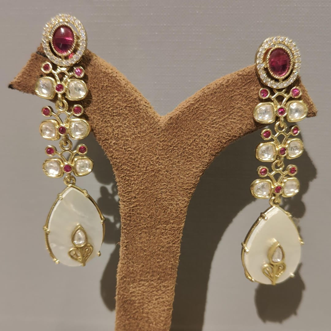 Antique Meenakari Temple Earrings