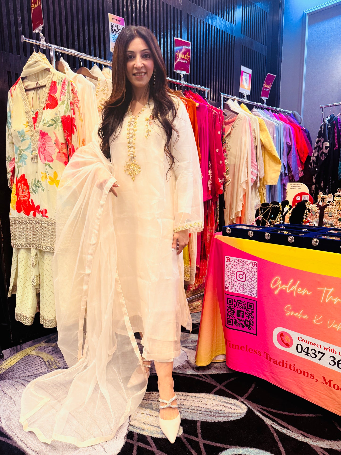 Off White Three Piece Suit