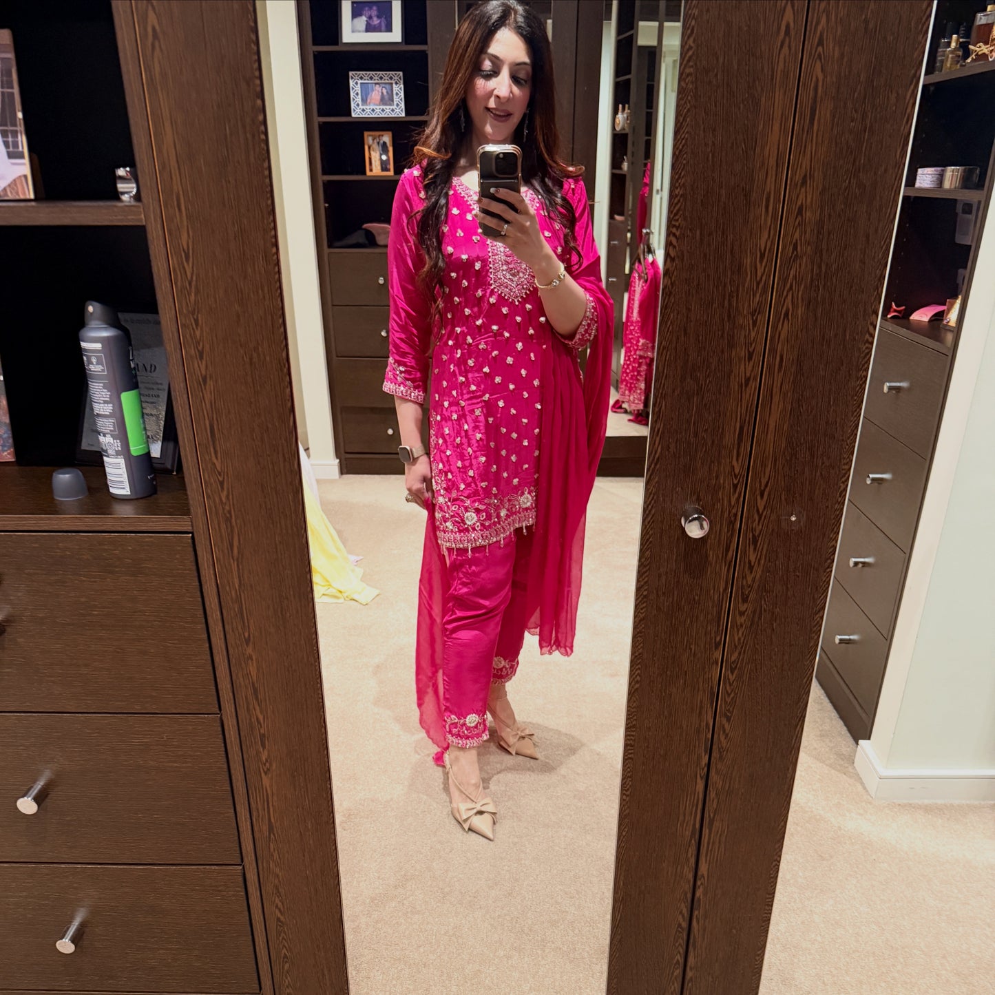 Fuschia Pink Suit