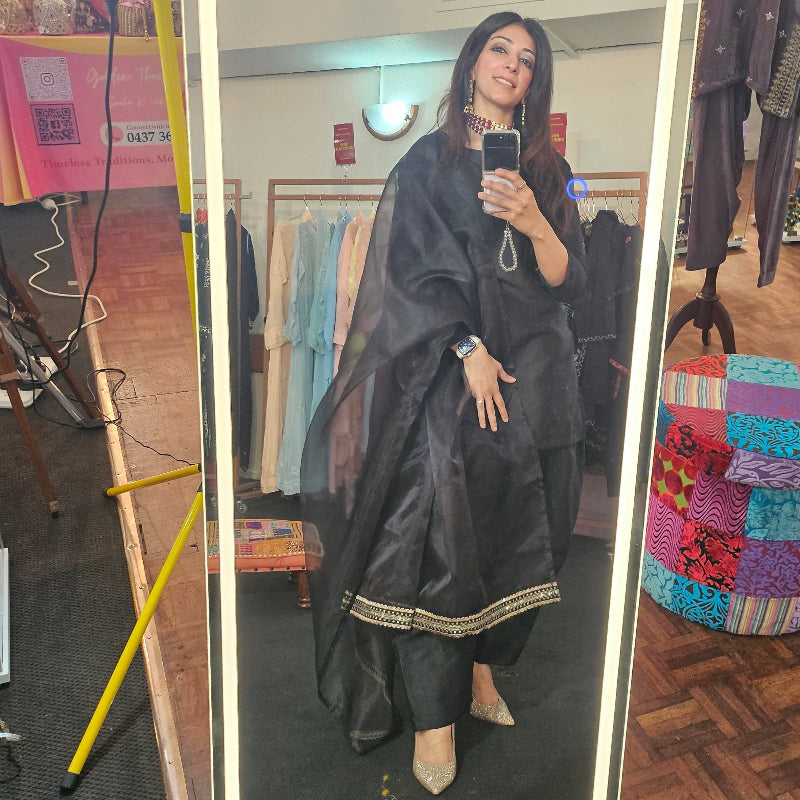 Black Faarshi Shalwaar