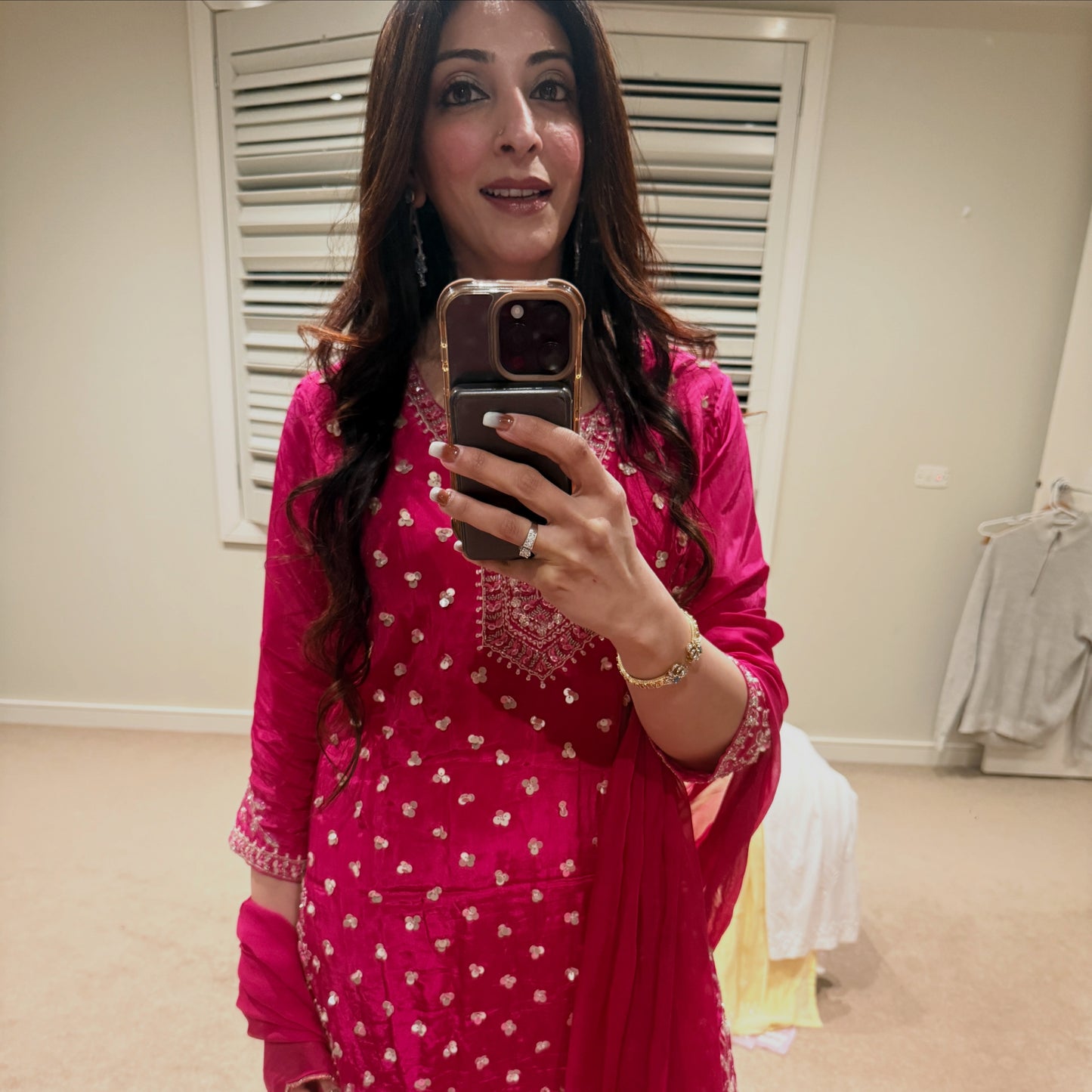 Fuschia Pink Suit