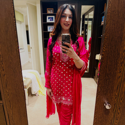 Fuschia Pink Suit