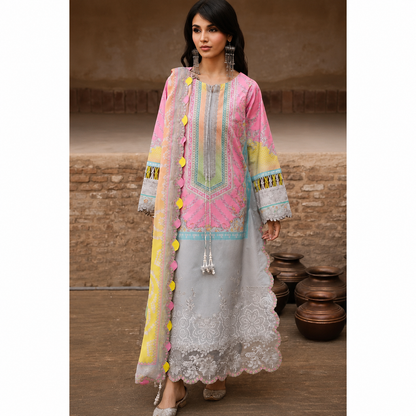 Candy Bloom Embroidered Lawn
