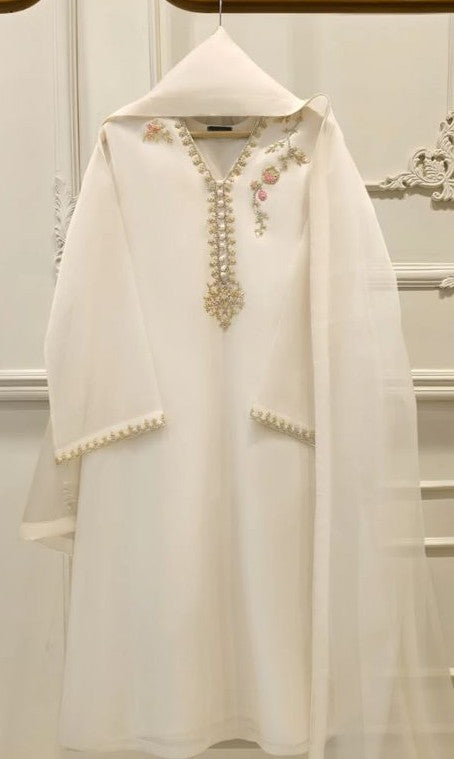 Off White Three Piece Suit