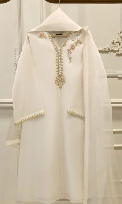 Off White Three Piece Suit