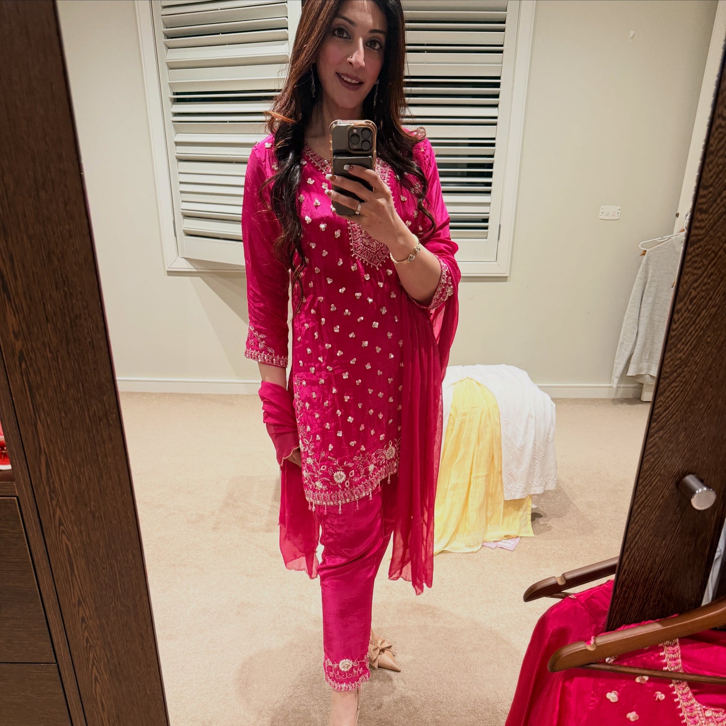 Fuschia Pink Suit