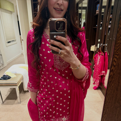 Fuschia Pink Suit