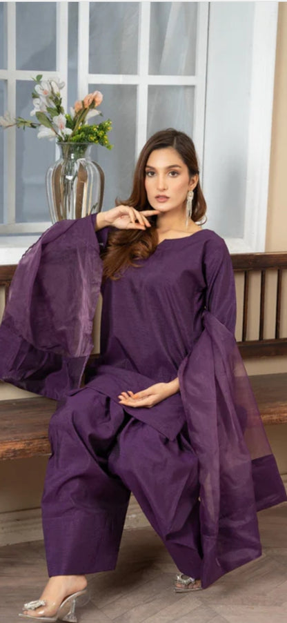 Tafetta Silk Farshi Shalwar set
