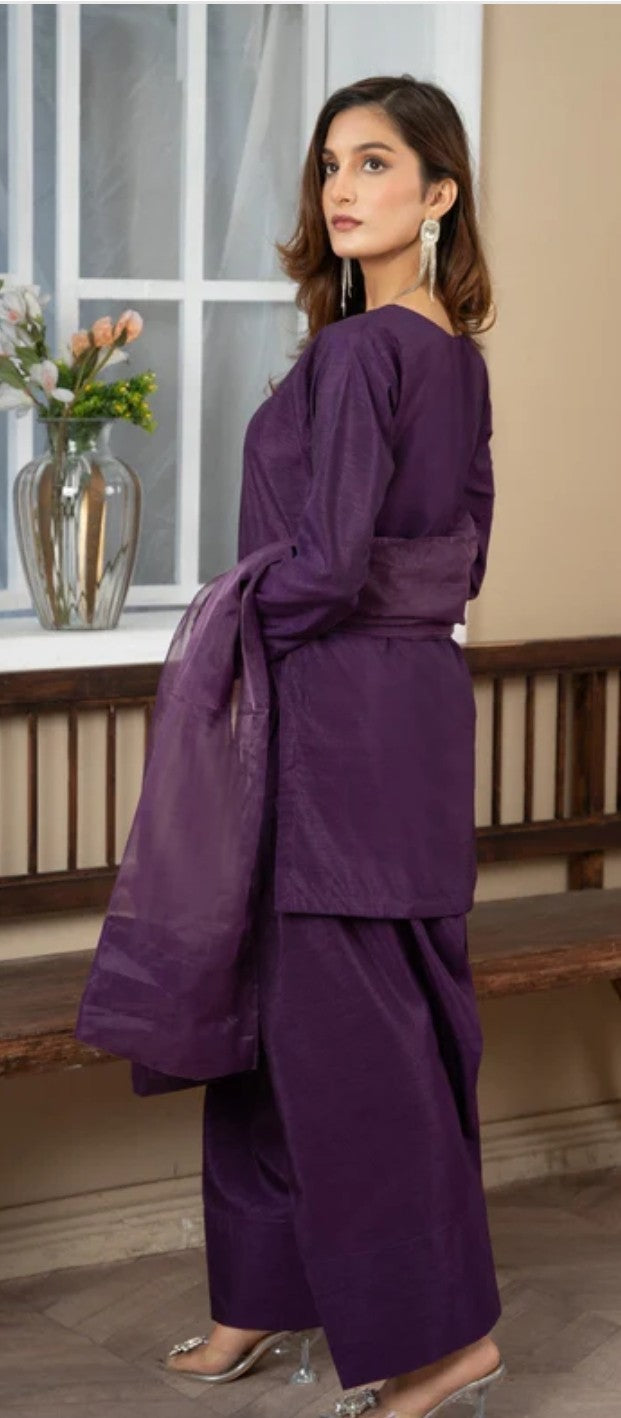Tafetta Silk Farshi Shalwar set