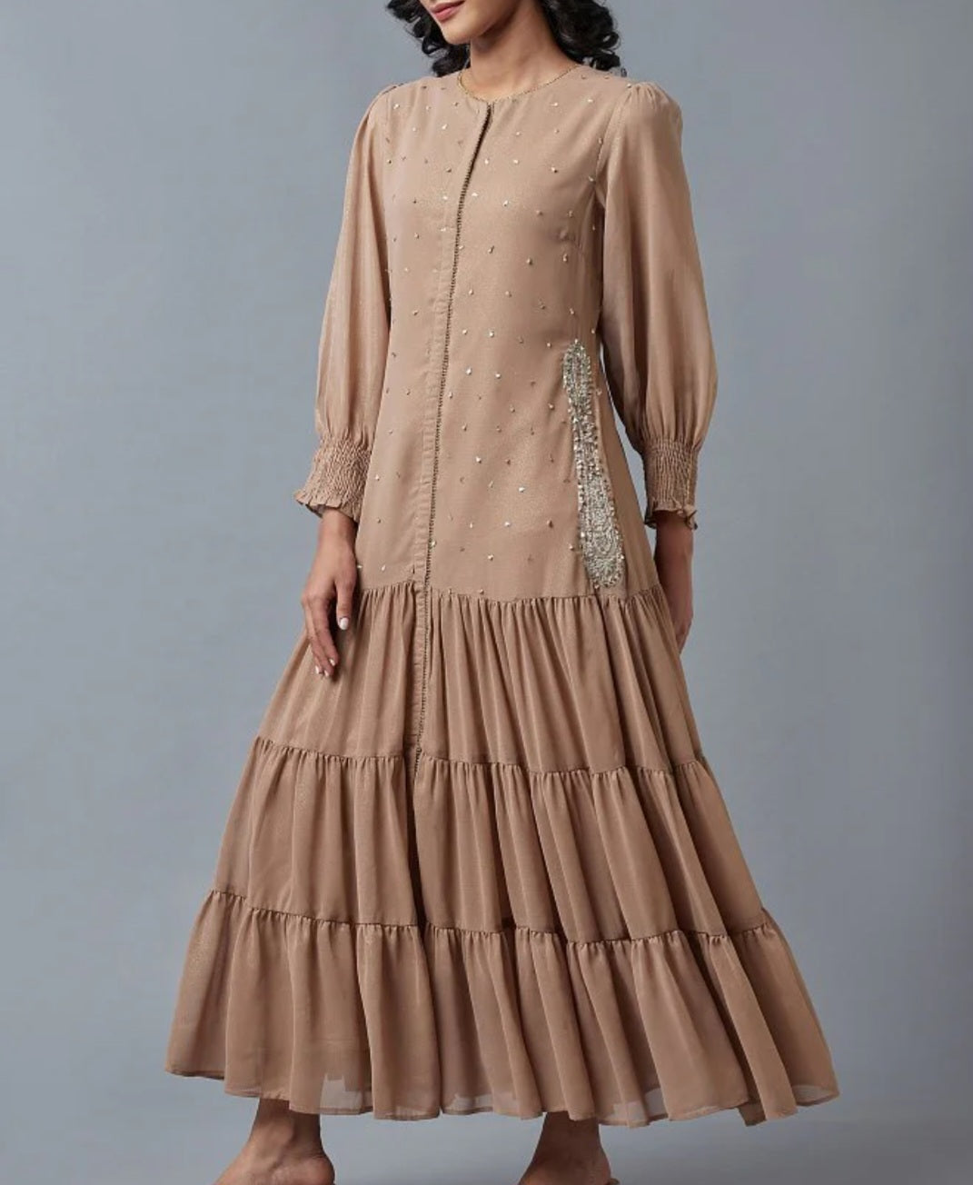 Beige Fusion Dress