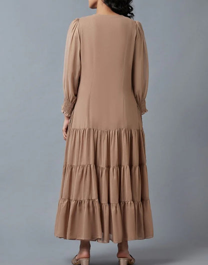Beige Fusion Dress
