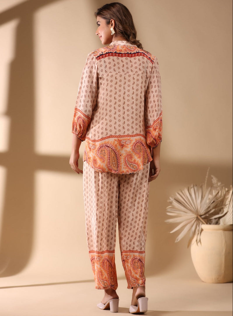 Elegant Muslin Co-Ord Set