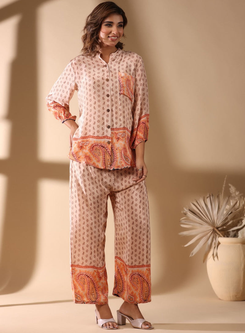 Elegant Muslin Co-Ord Set