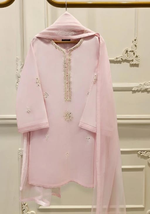 Baby Pink Three Piece Suit