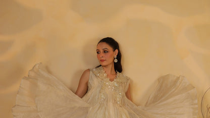 Vanilla White Crush Gharara Set