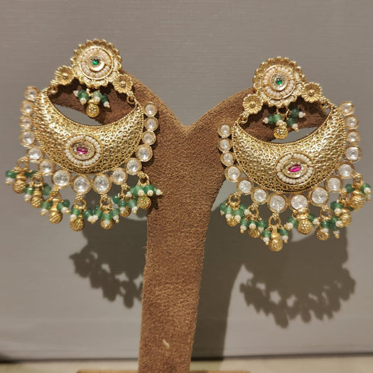 Chandbali Polki Earrings