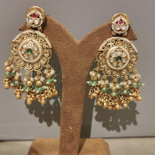 Antique Gold Plated Earrings