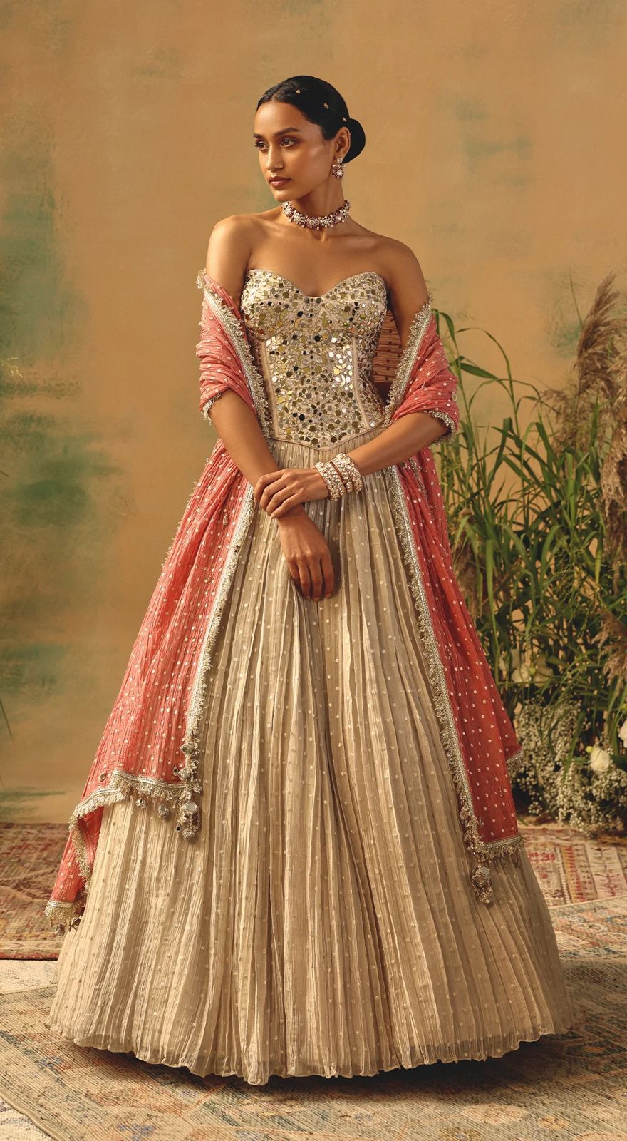 Sequin Corset Lehenga