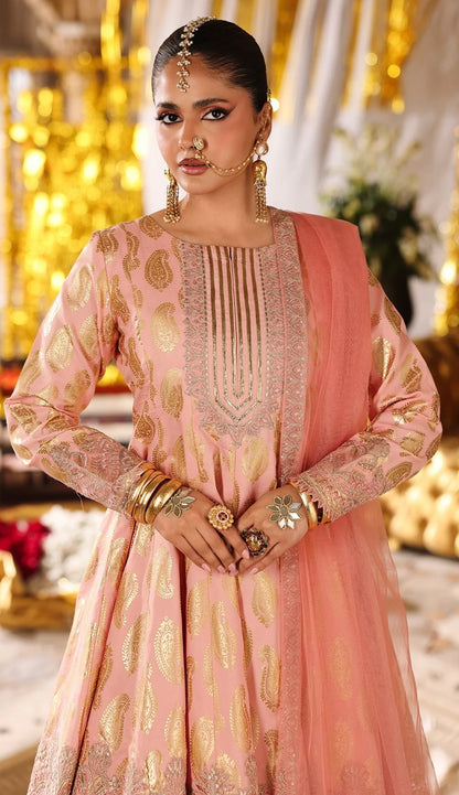 Peach Festive Suit Set