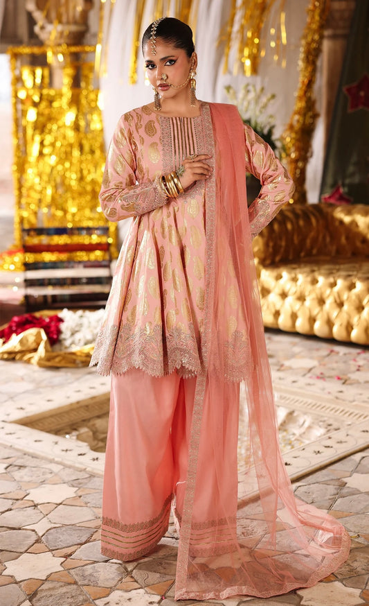 Peach Festive Suit Set