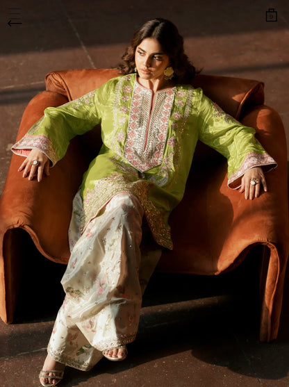 Neon Green Faarshi Shalwaar Set