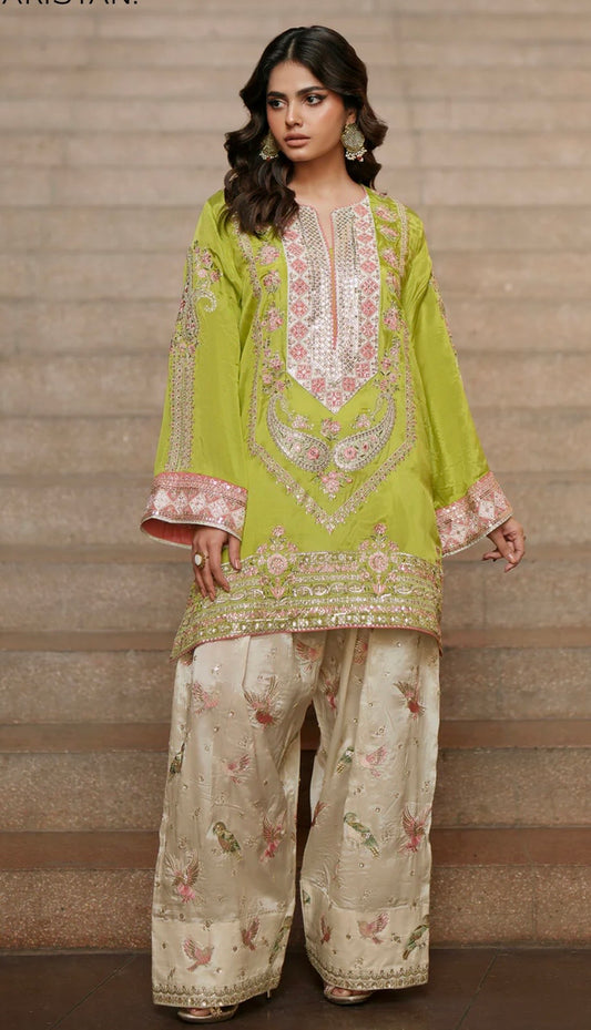 Neon Green Faarshi Shalwaar Set