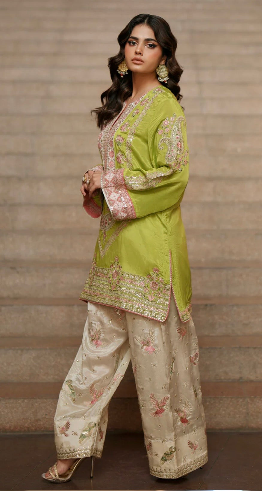Neon Green Faarshi Shalwaar Set