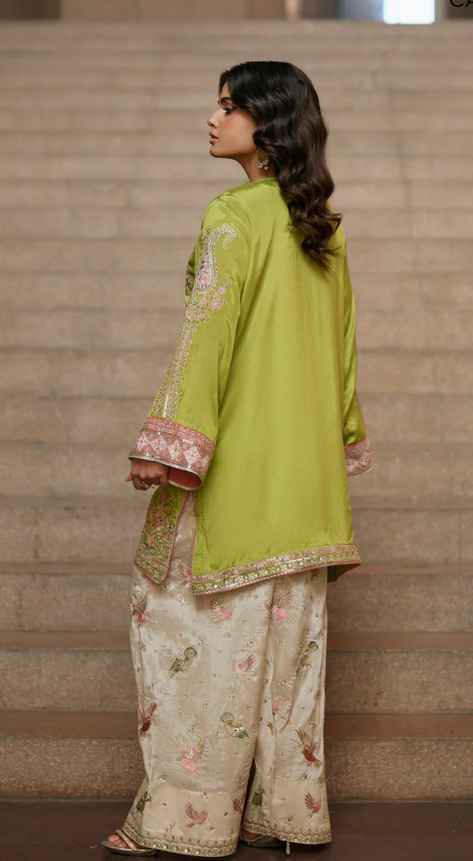 Neon Green Faarshi Shalwaar Set