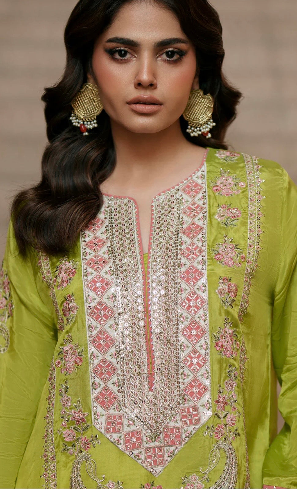 Neon Green Faarshi Shalwaar Set