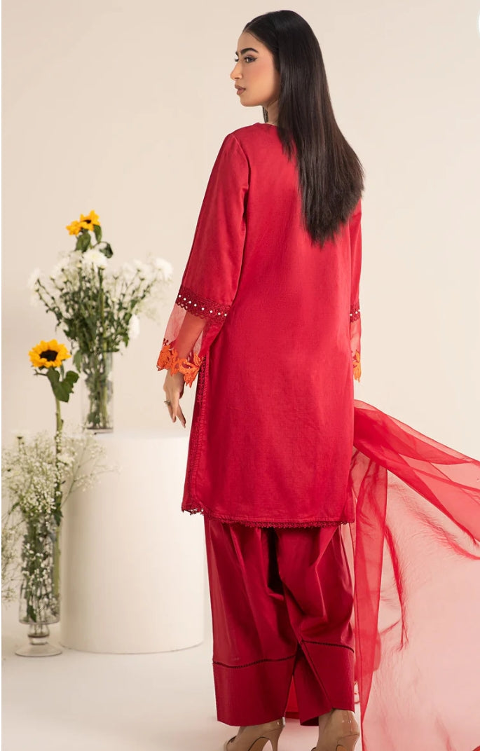 Three Piece Red Maria B Set