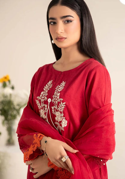 Three Piece Red Maria B Set