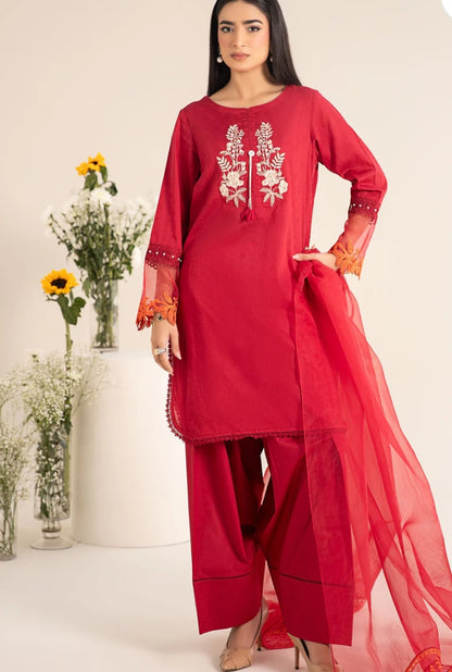 Three Piece Red Maria B Set